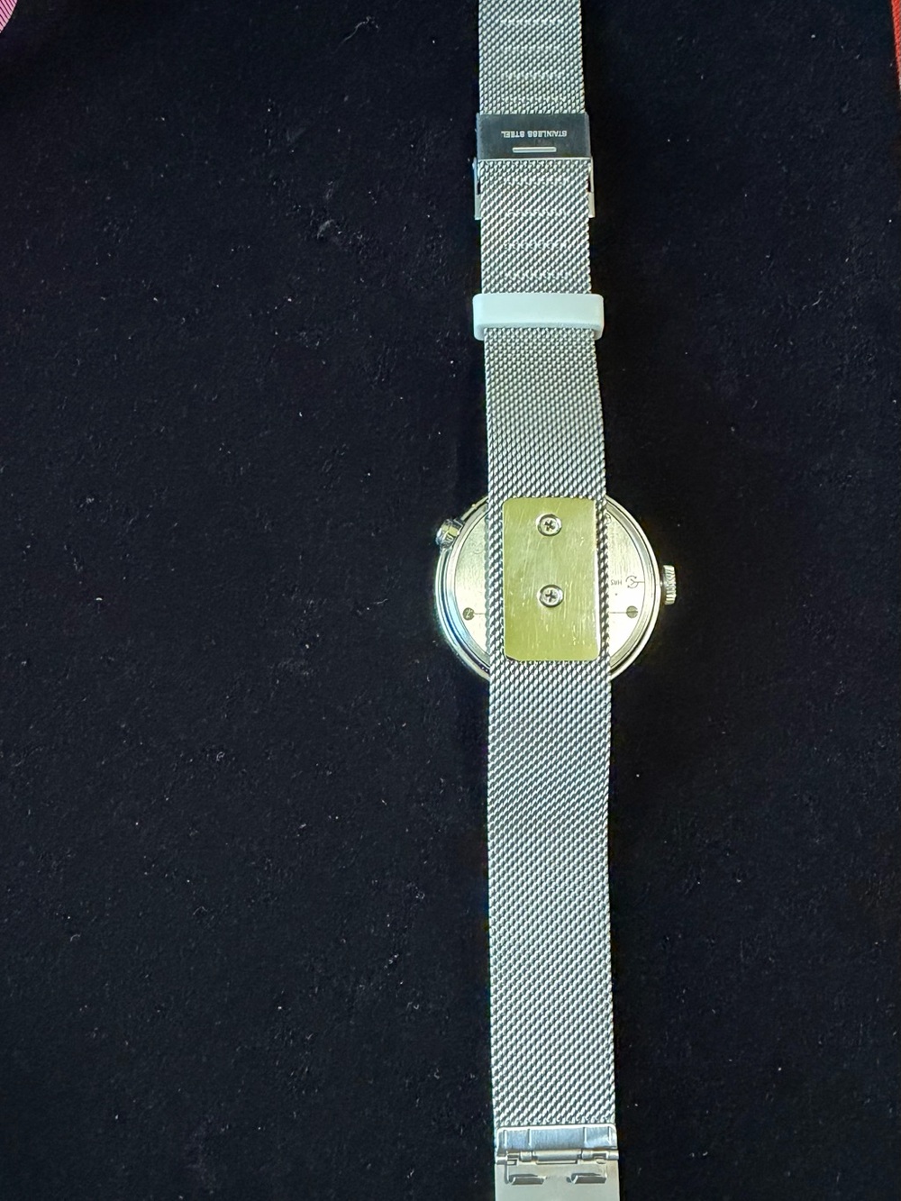 KLOK-08 Minim Swiss Made Watch with Adjustable Silver Mesh Band - Picture 10 of 10